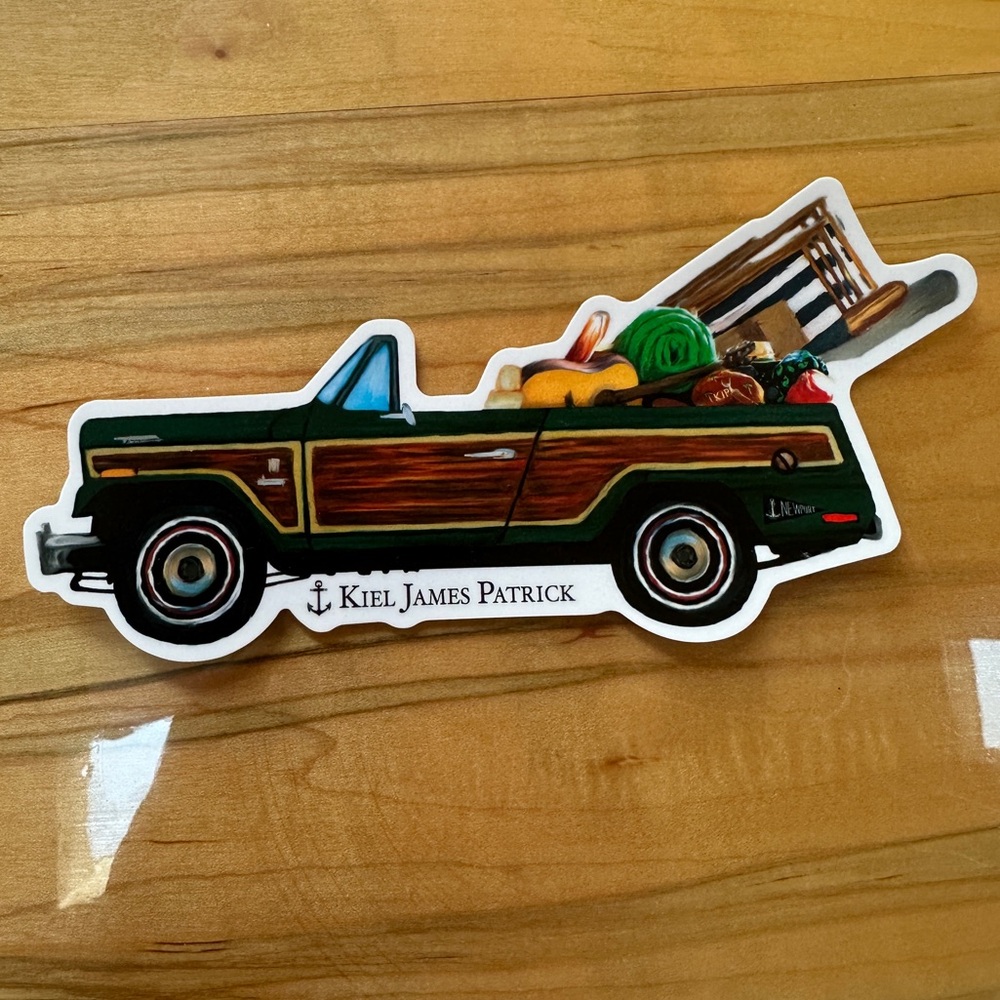 Kiel James Patrick Wagoner Sticker Summer Beach Guitar Newport RI Cape Cod